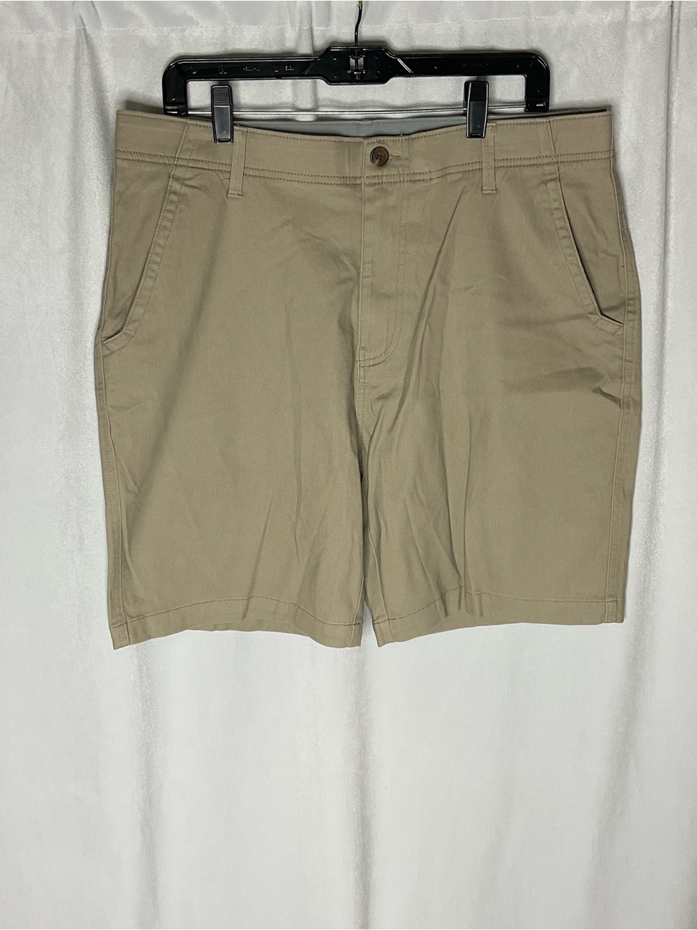 Denali Men's Stretch Hybrid Flat Front Walk Shorts Khaki Size 36